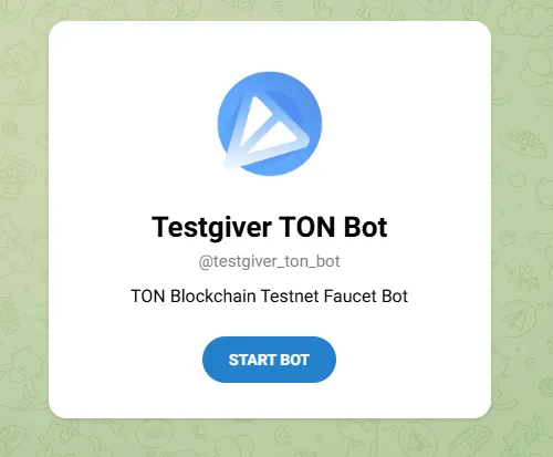 Testgiver TON Bot