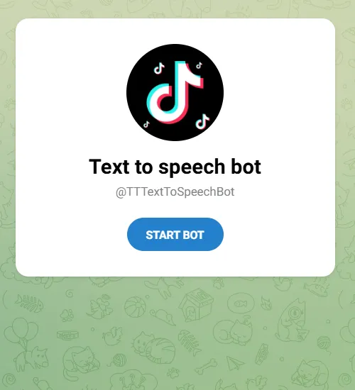 Text to speech bot
