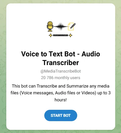 Voice to Text Bot