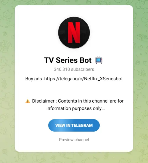 TV Series Bot