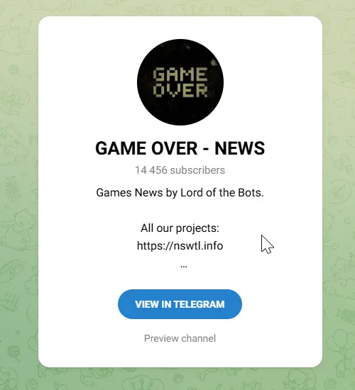 GAME OVER – NEWS