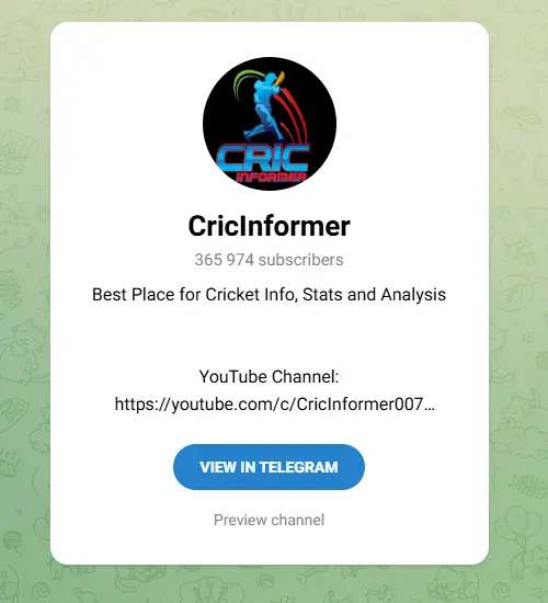 CricInformer